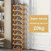 Smart Bamboo Shoe Rack – Kompakt och Praktisk för Entrén