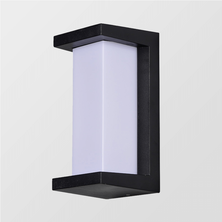 Modern Utomhusvägglampa Svart-Vit - Trädgårdsbelysning