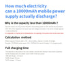 Ultimat Bärbar Power Bank 10000mAh - Snabbladdning med Inbyggda Kablar