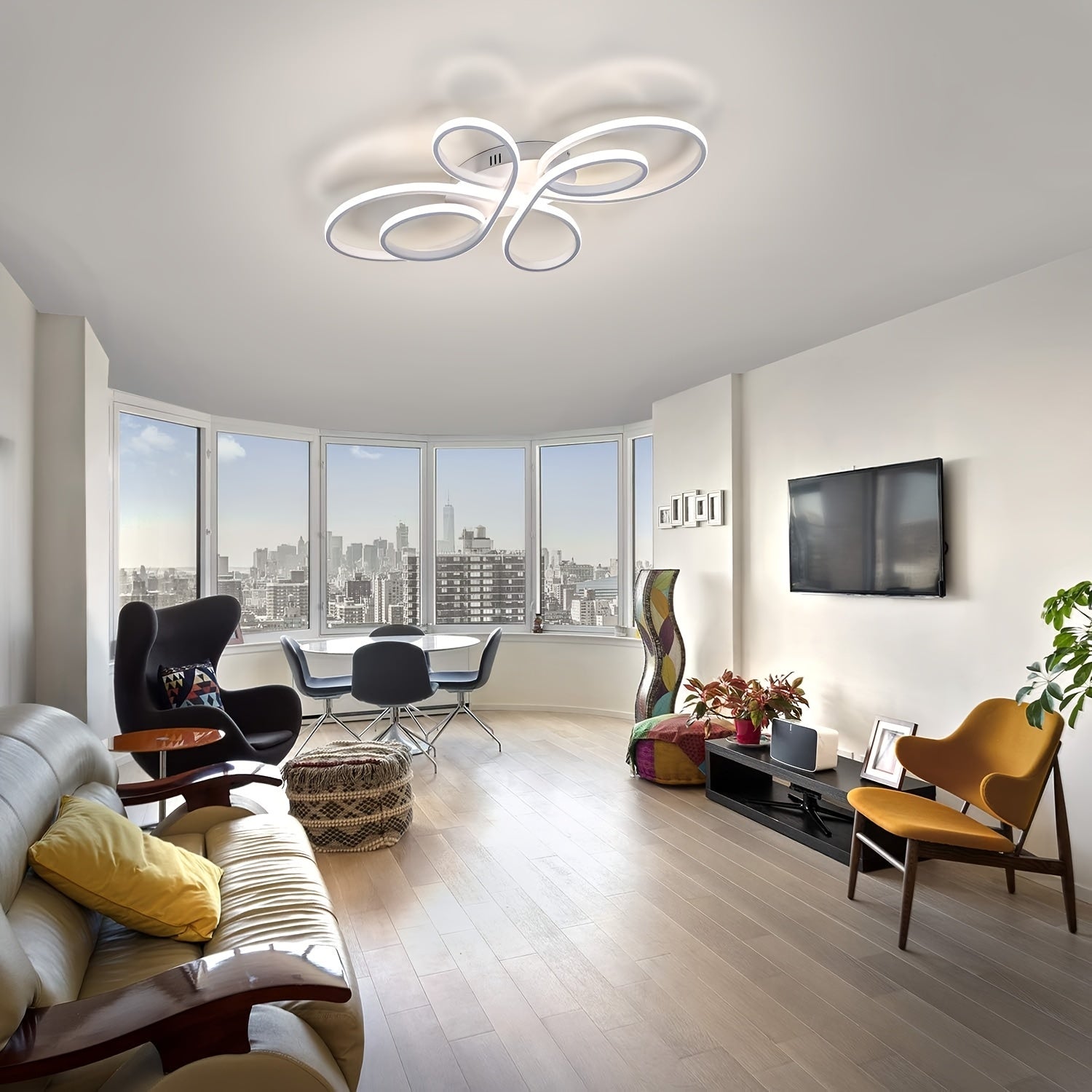 LED Taklampa 90W – Stor Diameter och Dimbar