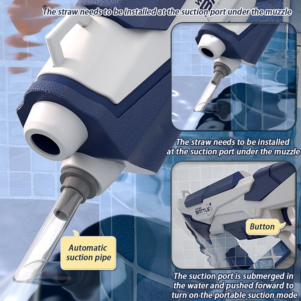 Vattenpistol med tryckstråle & USB-batteri för barn & vuxna – SplashPower X1