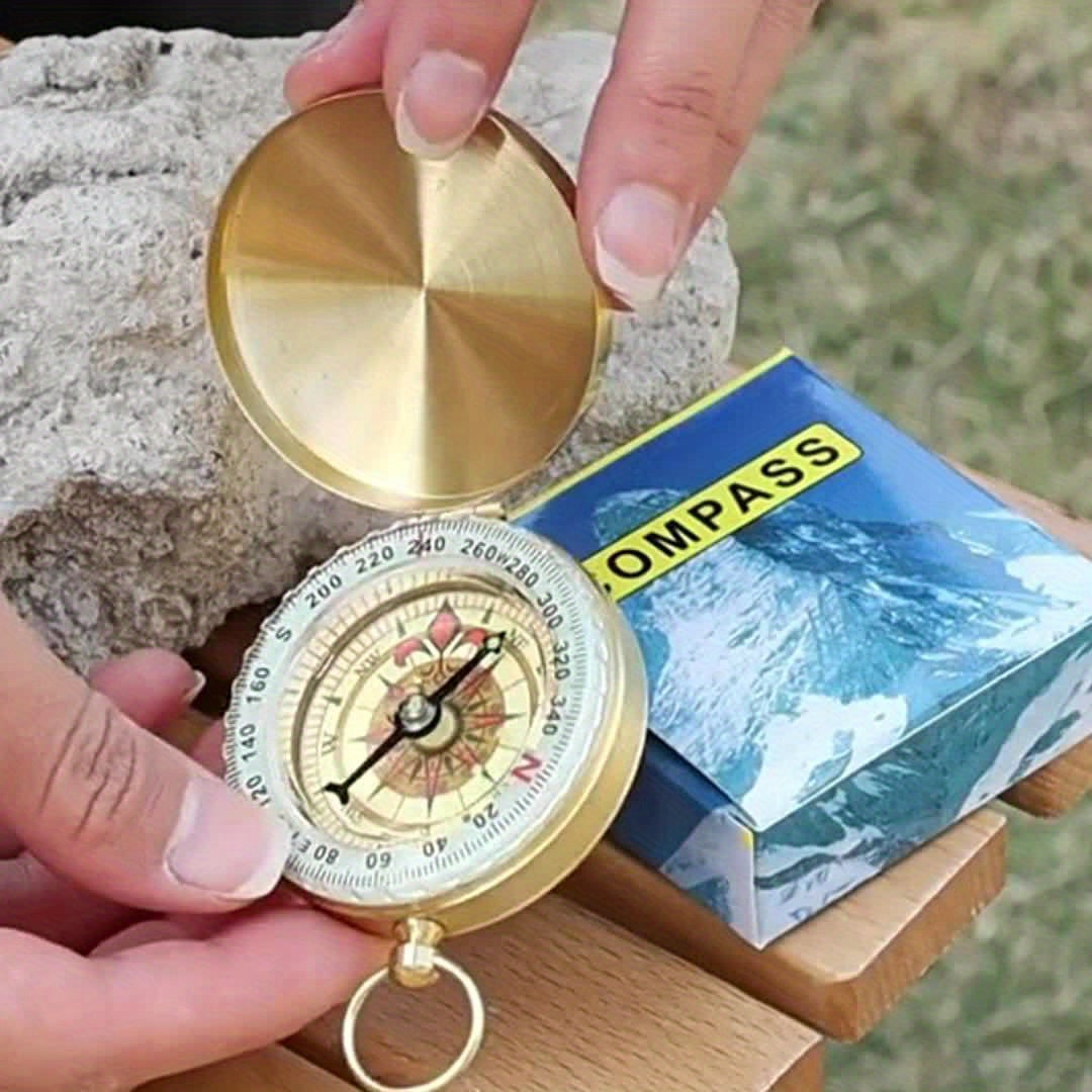 Koppar Survival Kompass – Vattentät och Luminiserande för Nattliga Äventyr
