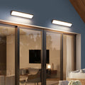 Modern Minimalistisk Aluminium Akryl Vattentät Lång Utomhus Inomhus LED Vägglampa