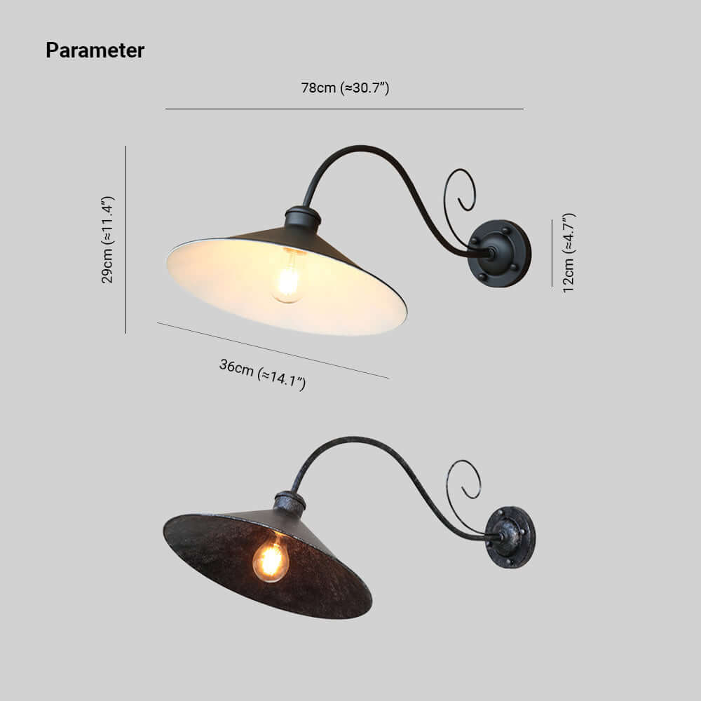 Vintage Utomhusvägglampa - IP65 Vattentålig