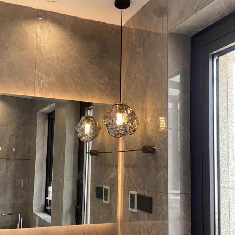 Hänglampa med Lavaglas Design