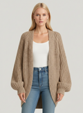 Isabella | Oversized strikjakke til kvinder