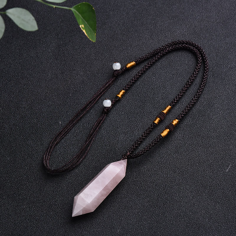 Naturlig Kristall Ametist Helande Halsband – Lyra