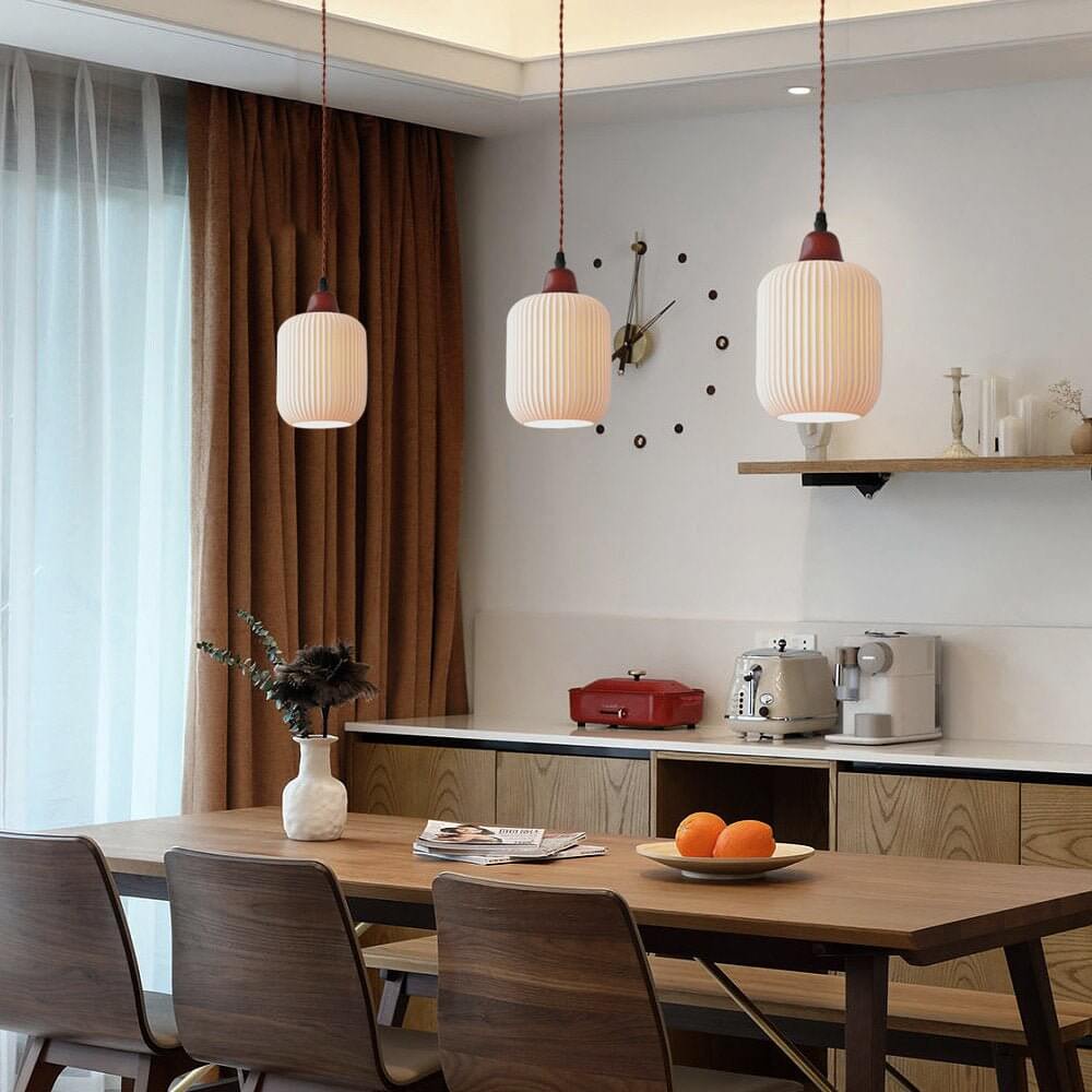 Stilren Keramisk Taklampa - Rustik Design