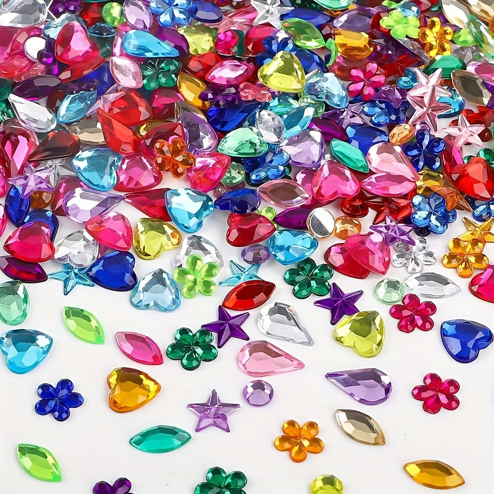 Dekorativa Akrylgem Set – Perfekt för Fester och DIY-projekt