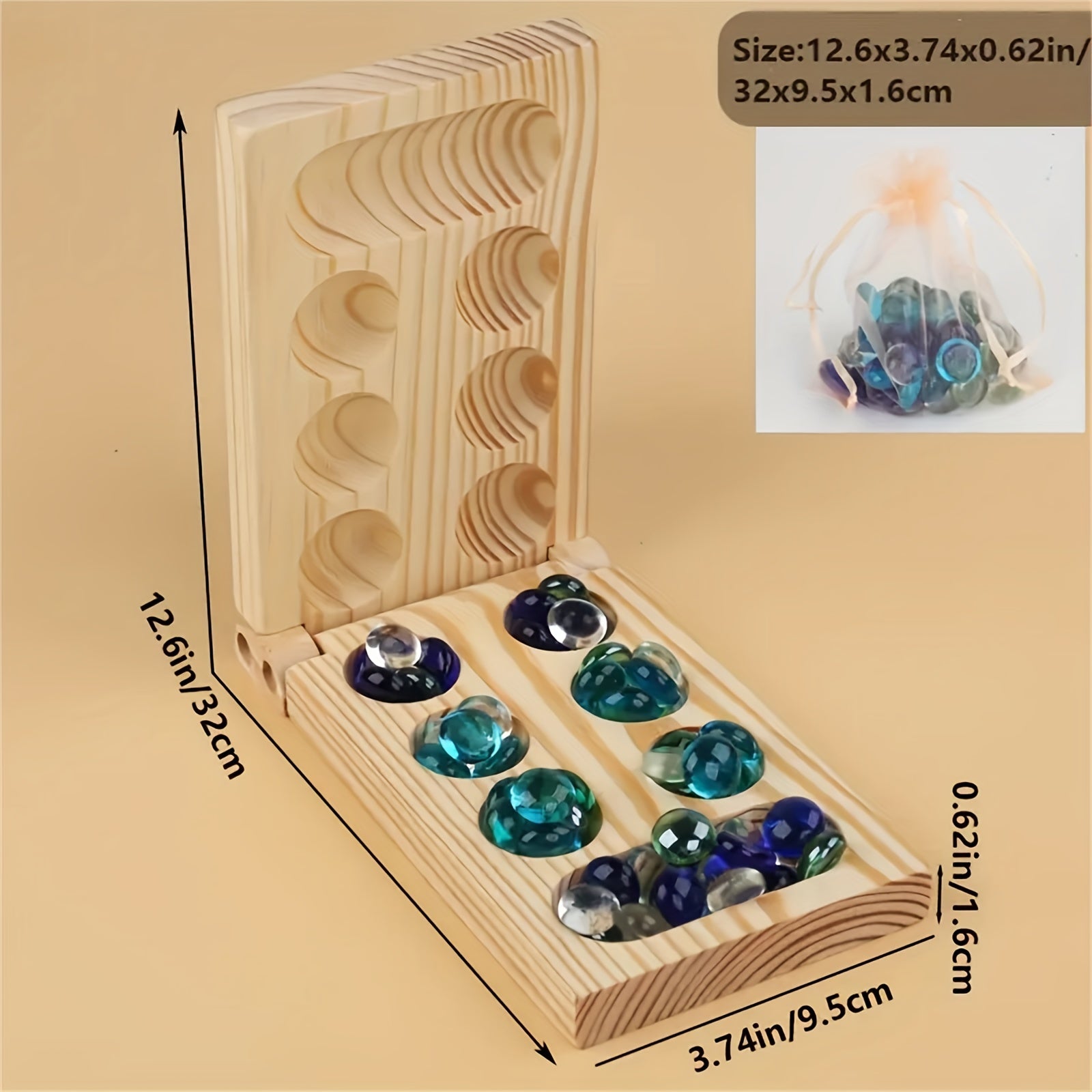 Mancala Deluxe Brädspel - BrainStones