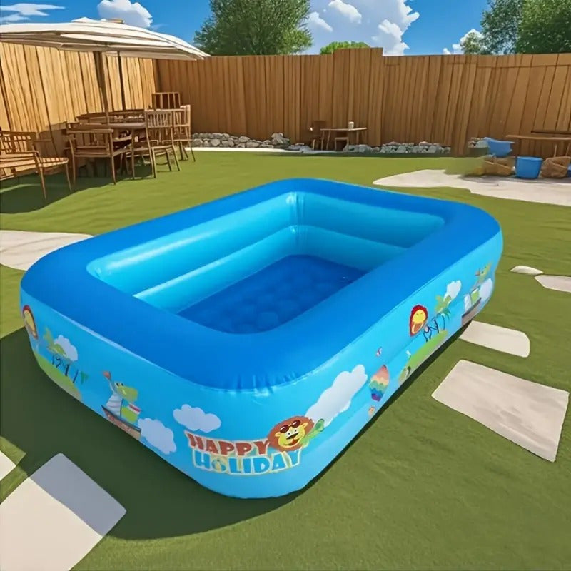 Oceansplash Uppblåsbar Barnpool – Tjock PVC för Trädgårdsunderhållning
