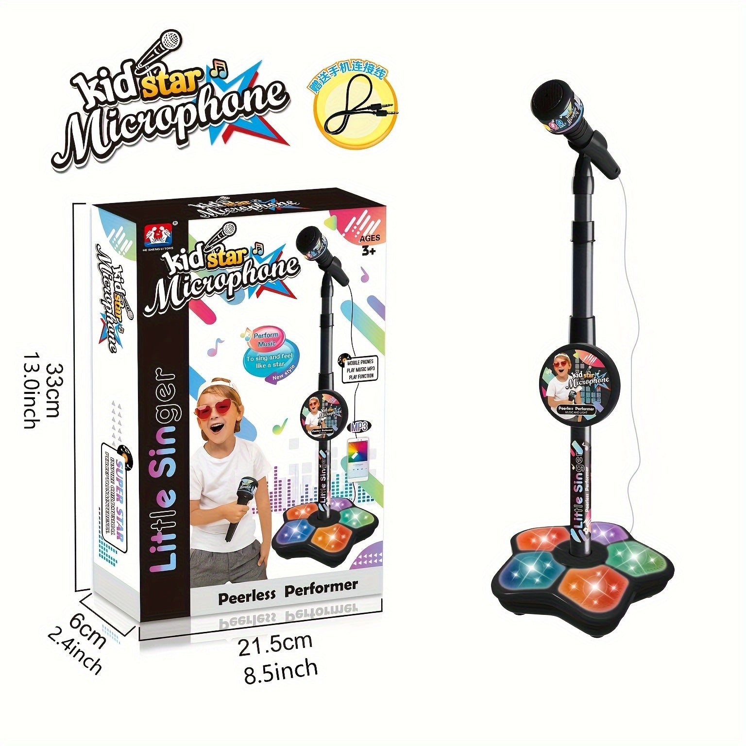 StarSound Barn Karaoke Mikrofon & Stativ – Interaktiv & Utbildande