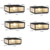 Modern LED Utomhus Stolplampa - Ribbat Glas