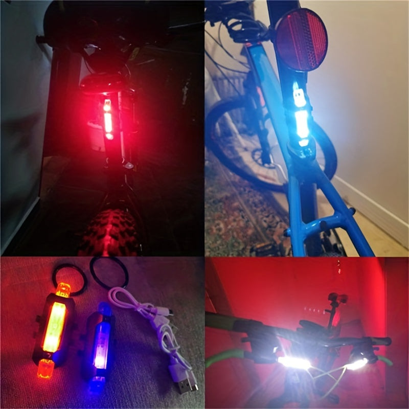 SafeRide LED Bakljus – USB-uppladdningsbart och Ljust