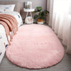 Plush Oval Rug – Mjuk och Stilig Matta för Sovrum och Vardagsrumsdekoration