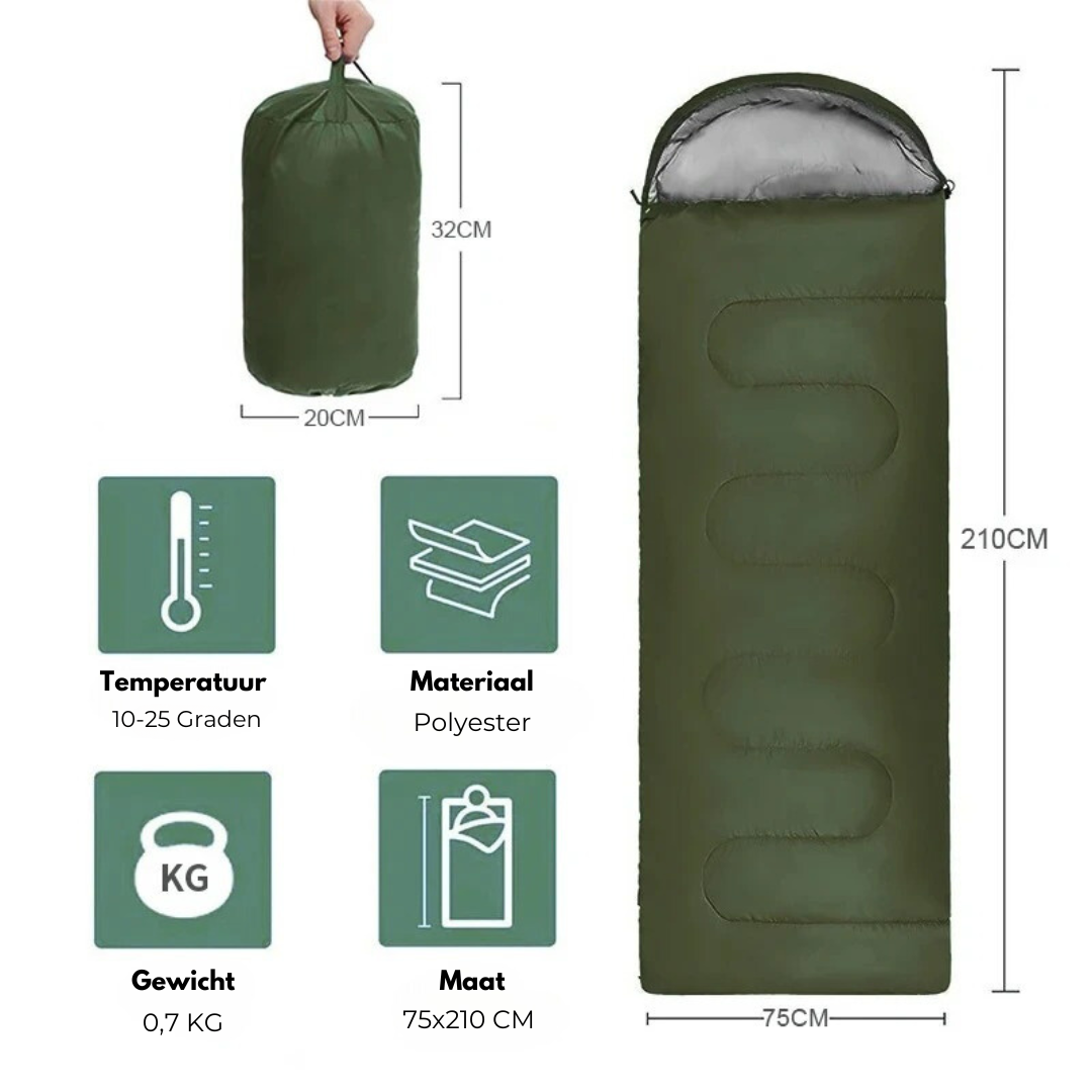 Utomhussovsäck för kalla nätter - AdventureSleeper