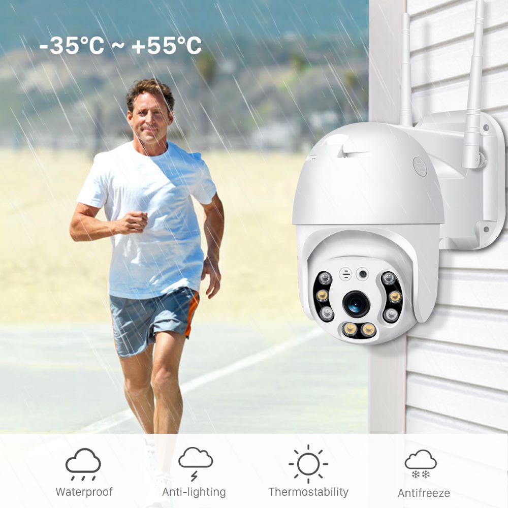Trådlös Utomhusövervakningskamera med WiFi – SecureView 360