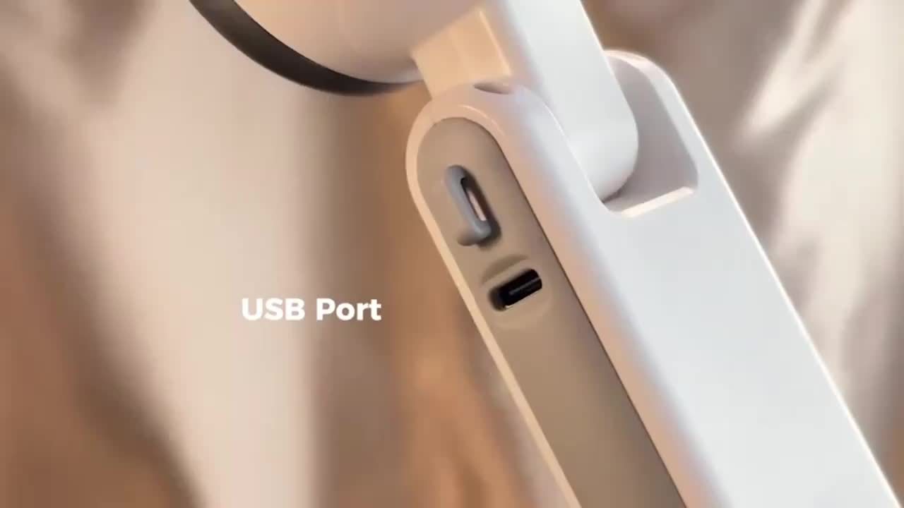 Kompakt Turbo Handhållen Fläkt – 3-i-1 USB Uppladdningsbar med 5 Hastigheter