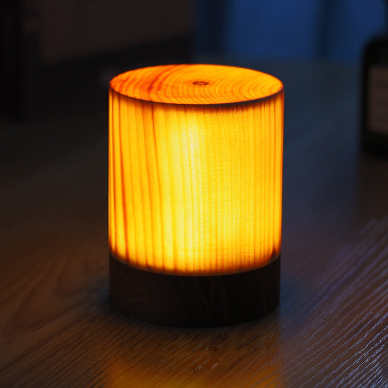 Stilren LED Bordslampa – WoodGlow