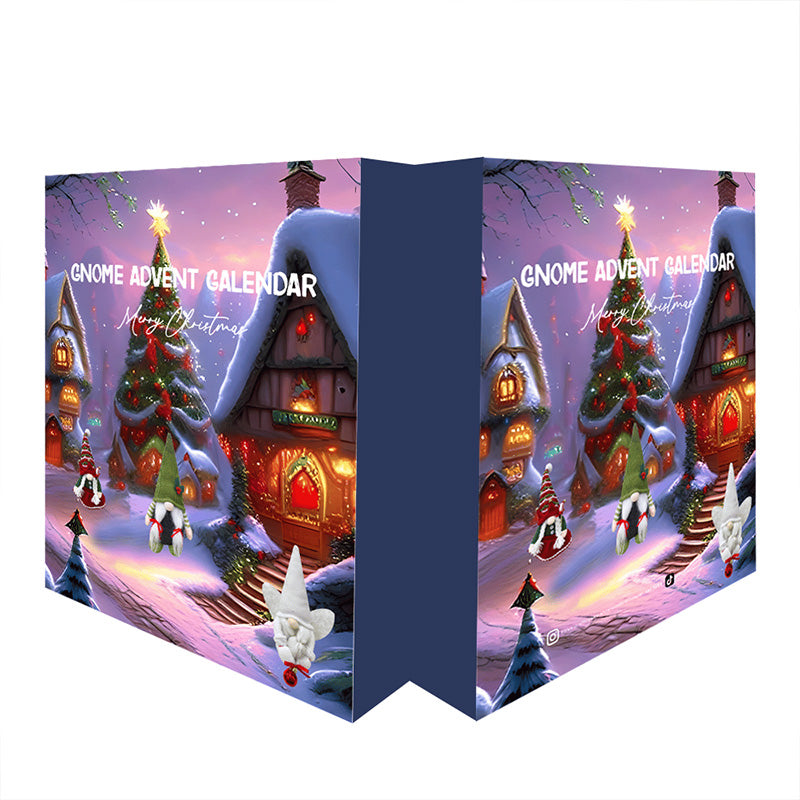 FestiviChic Tomte Nedräkningskalender | Premium Adventskalender för Högtidsdekoration
