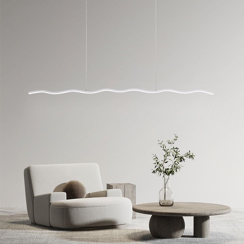 LED Hänglampa med Modern Vågformad Design – WaveGlow