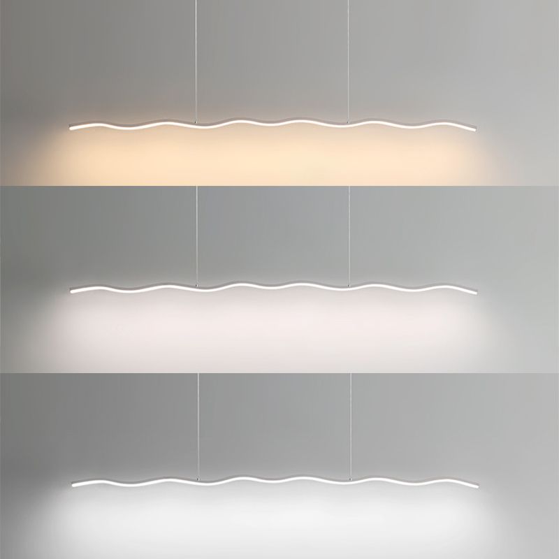 LED Hänglampa med Modern Vågformad Design – WaveGlow