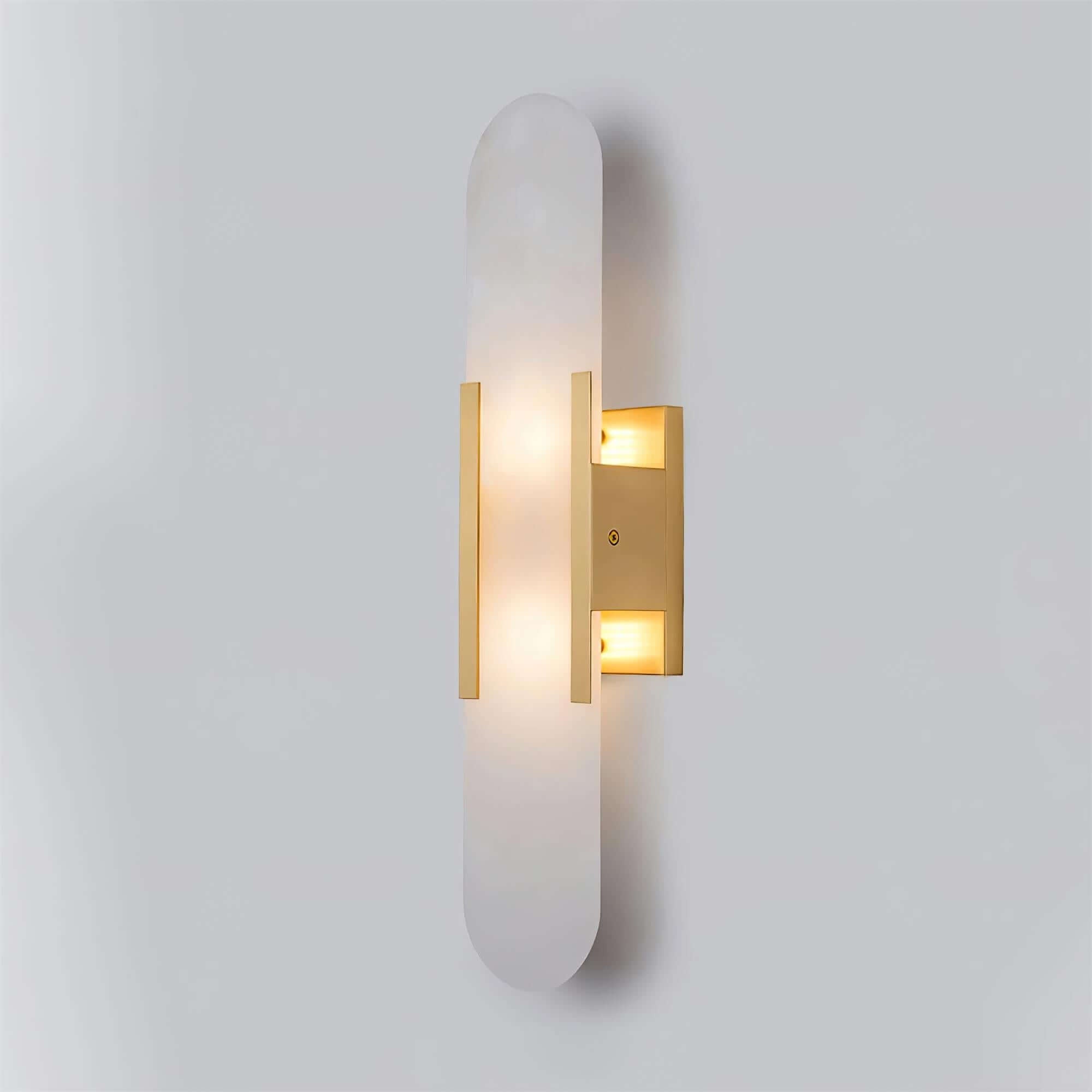 Modern Vägglampa - Alabaster & Metall