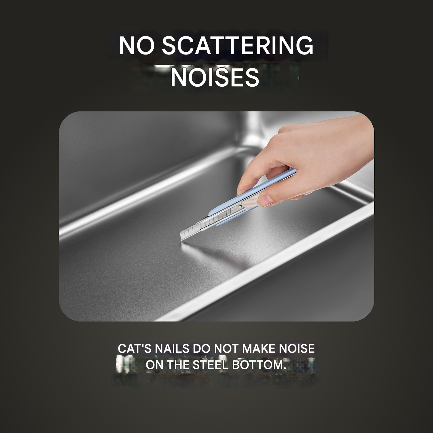 Stainless Steel Kattsandlåda – SteelClean