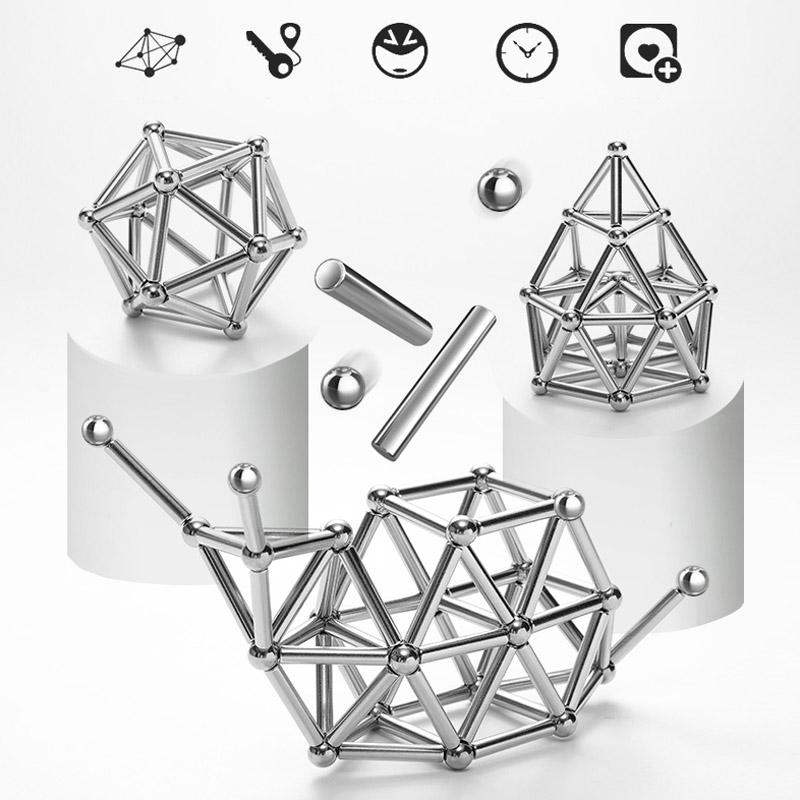 Innovativa Magnetiska Byggblock – Kreativt Byggande för Unga