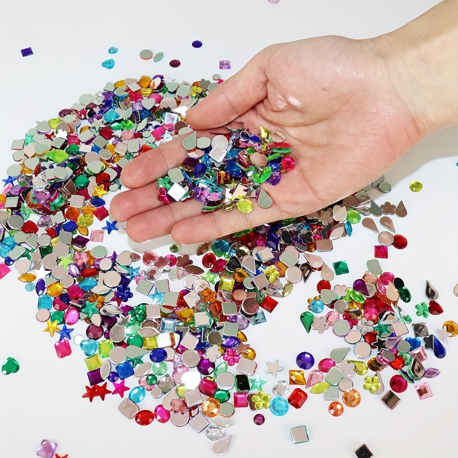 Dekorativa Akrylgem Set – Perfekt för Fester och DIY-projekt