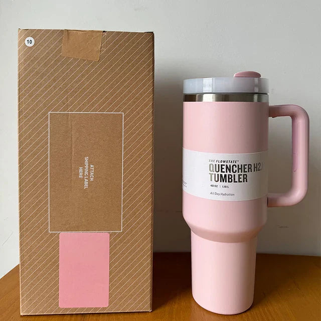Vakuumisolerad Kopp med Lock och Sugrör – ThermoTumbler