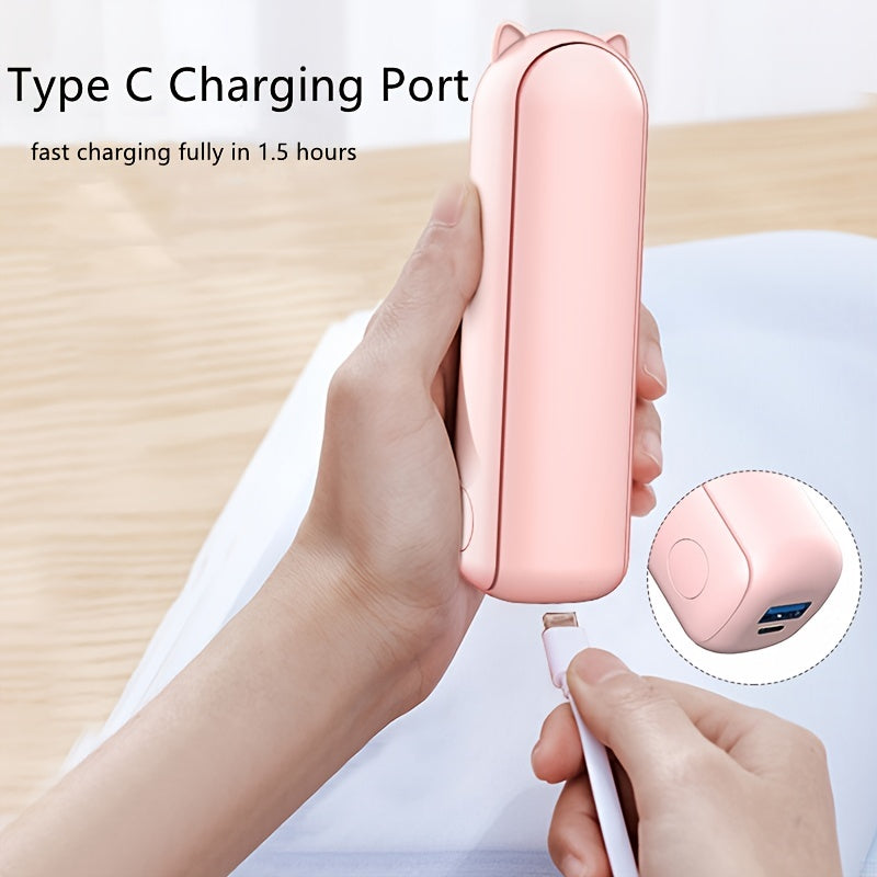 Bärbar Fläkt med Power Bank - Tyst och Effektiv för På Språng