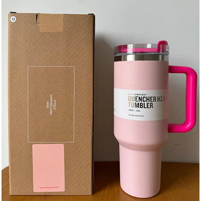 Vakuumisolerad Kopp med Lock och Sugrör – ThermoTumbler