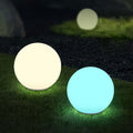 Lámpara decorativa LED esférica de césped para exteriores, impermeable y alimentada por energía solar, de PE