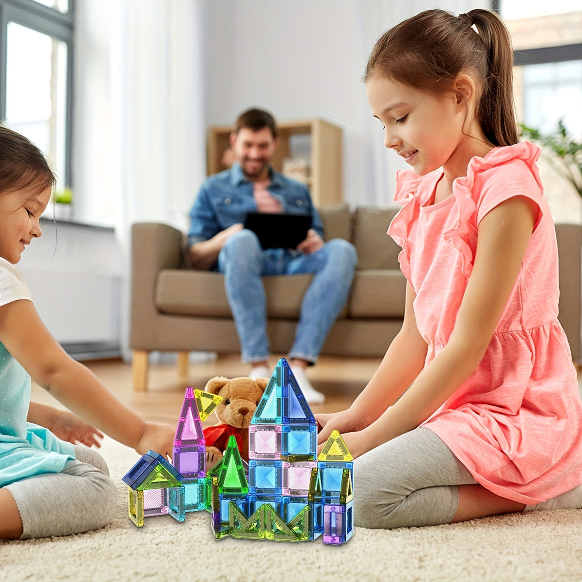 Mini Magnetiska Byggblock Set – Kompakt och Mångsidig Lekglädje