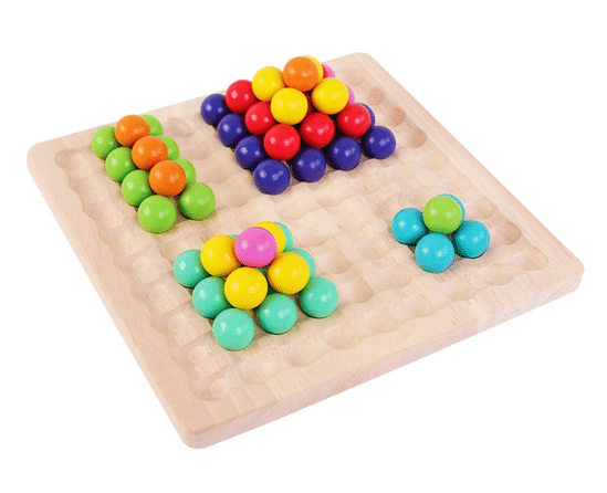 Montessori Pärlogikspel – Främjar Färgteori och Tänkande Färdigheter