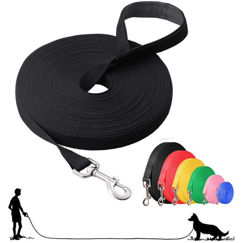 Lång Nylon Hundkoppel – Perfekt för Träning och Utomhusaktiviteter