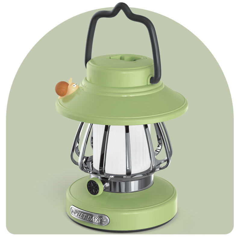 SnailGlow Bärbar Campinglampa – USB-laddningsbar Nattlampa