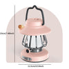 SnailGlow Bärbar Campinglampa – USB-laddningsbar Nattlampa