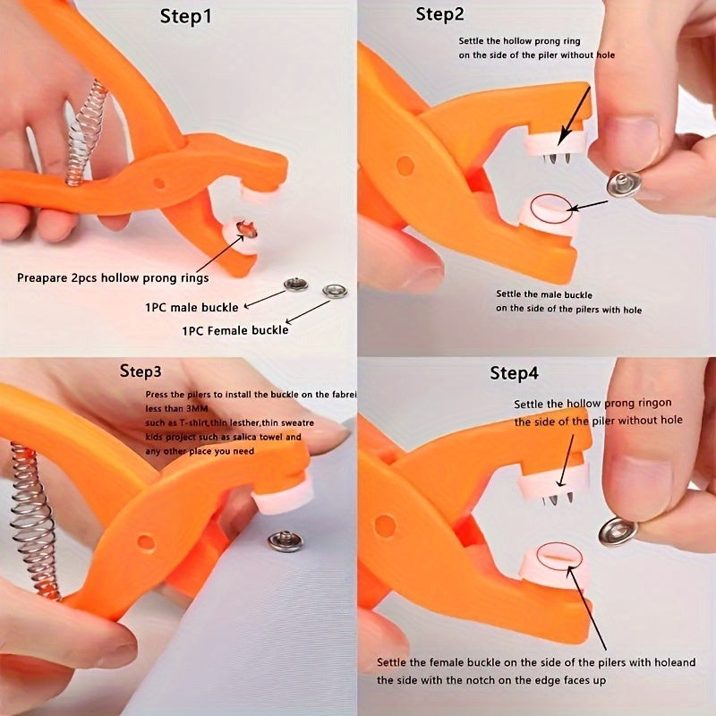 Snap Kits Set – Praktiska Tryckknappar för Kläder och DIY Hantverk