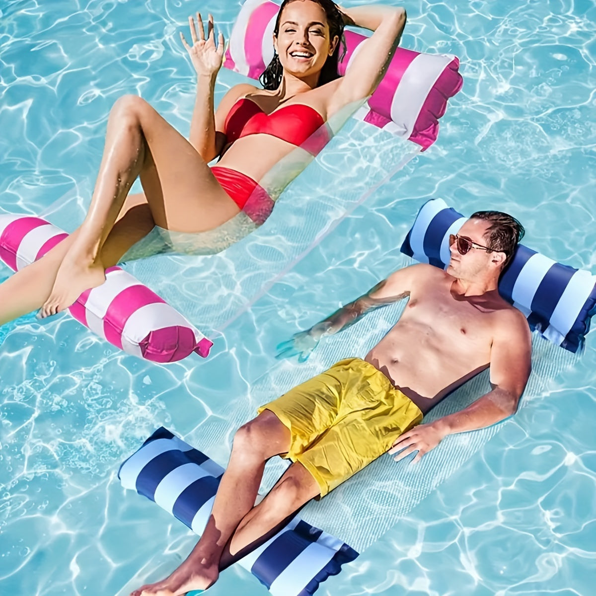 RelaxStrip Uppblåsbar Simflotte – Bekväm och Hållbar för Vattenkul