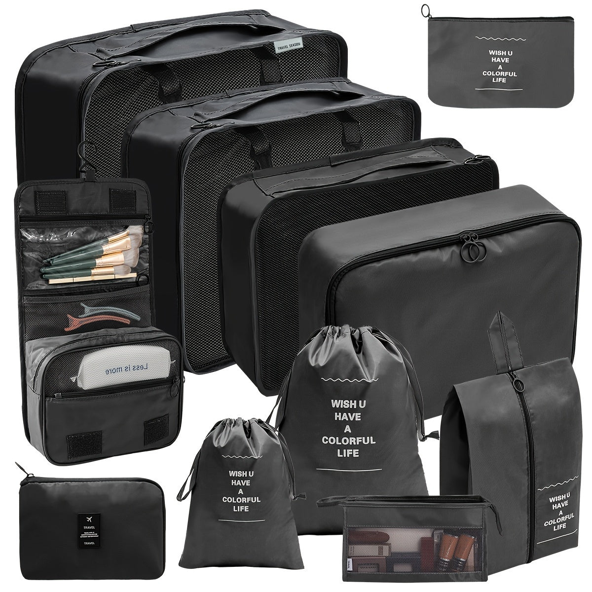PackMate 11-delars packningsset – Organisera ditt bagage