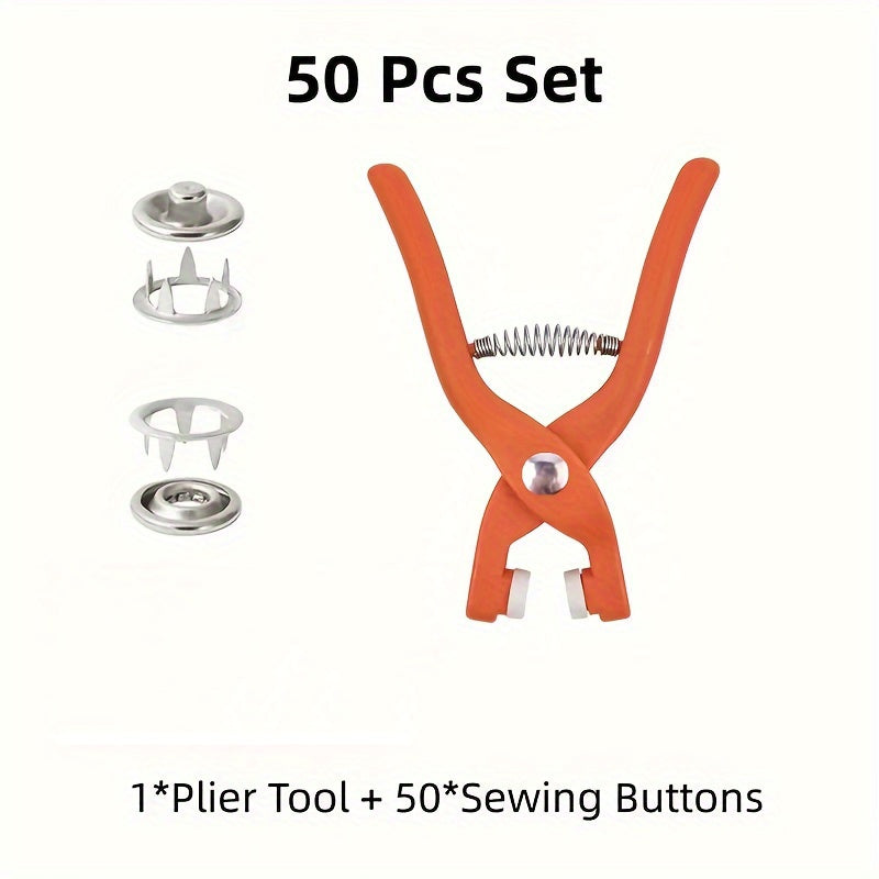 Snap Kits Set – Praktiska Tryckknappar för Kläder och DIY Hantverk