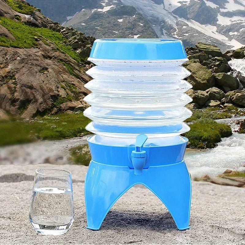 Bärbar Fällbar Vattenhink – 3,5L med Fällbar Krane