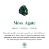 Moss Agat och Vit Zirkon Smyckeset – Lana