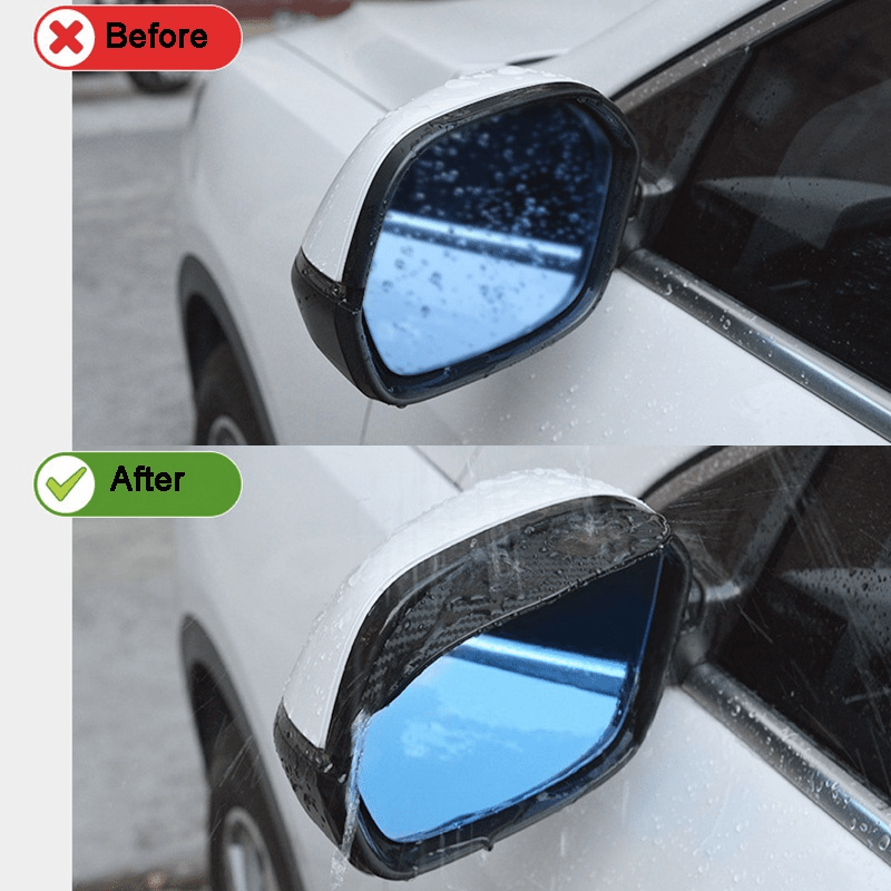 Universellt PVC-spegelskydd för regn – Vatten- och snöresistent