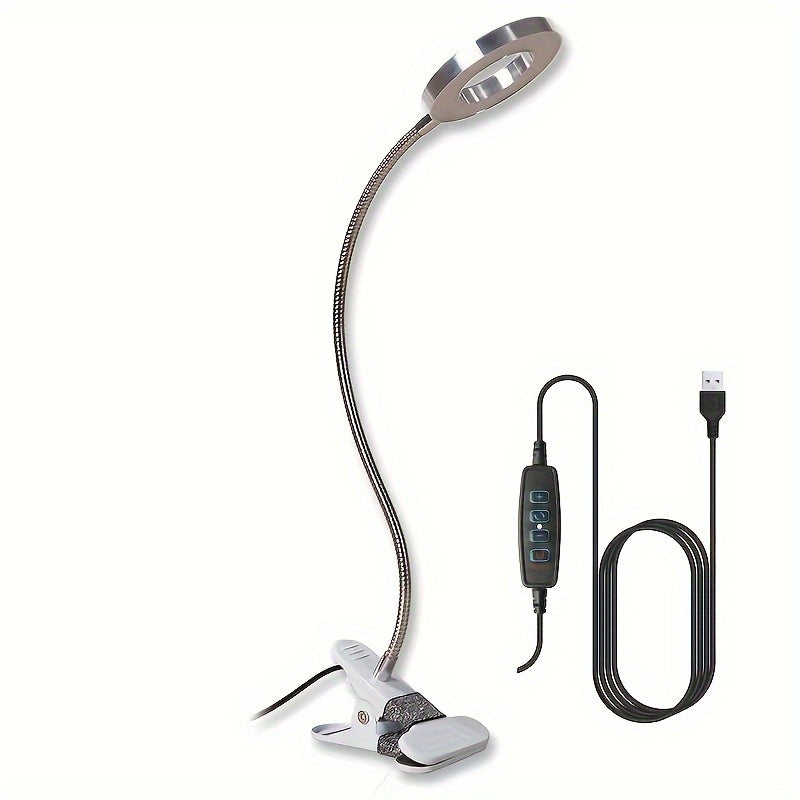 LED Förstoringslampa med Klämma – Perfekt för Händer-Fri Arbete och Precision