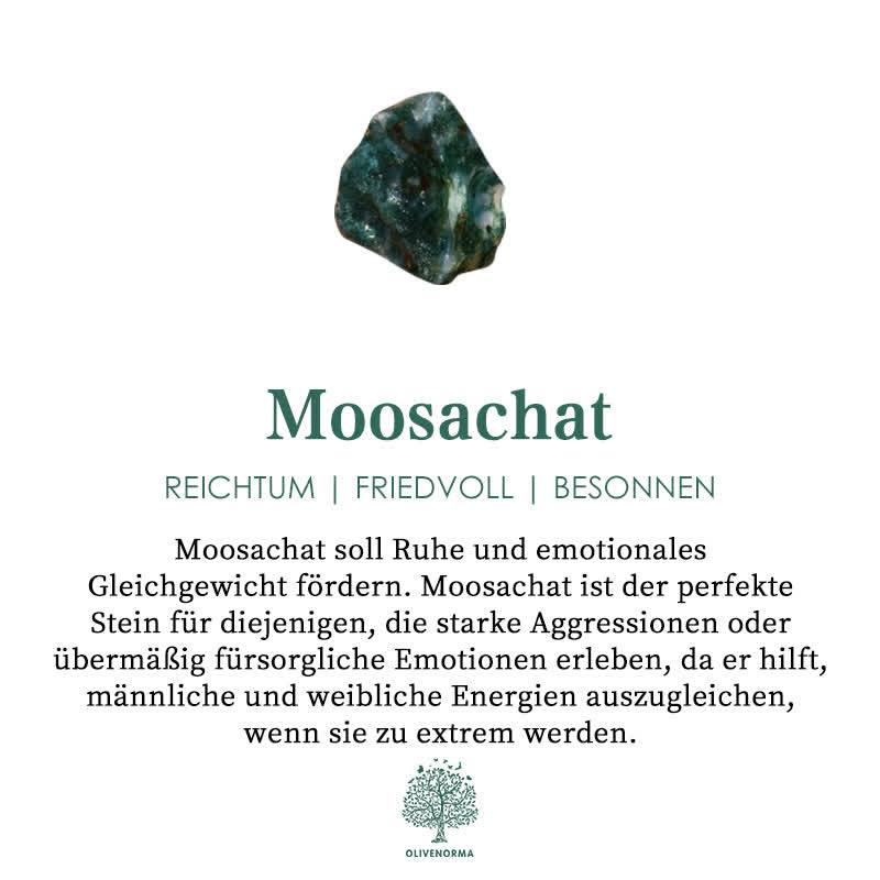 Moss Agate Helgonmedalj Kors Hänge Rosenkrans Halsband – Celeste