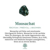 Moss Agate Helgonmedalj Kors Hänge Rosenkrans Halsband – Celeste