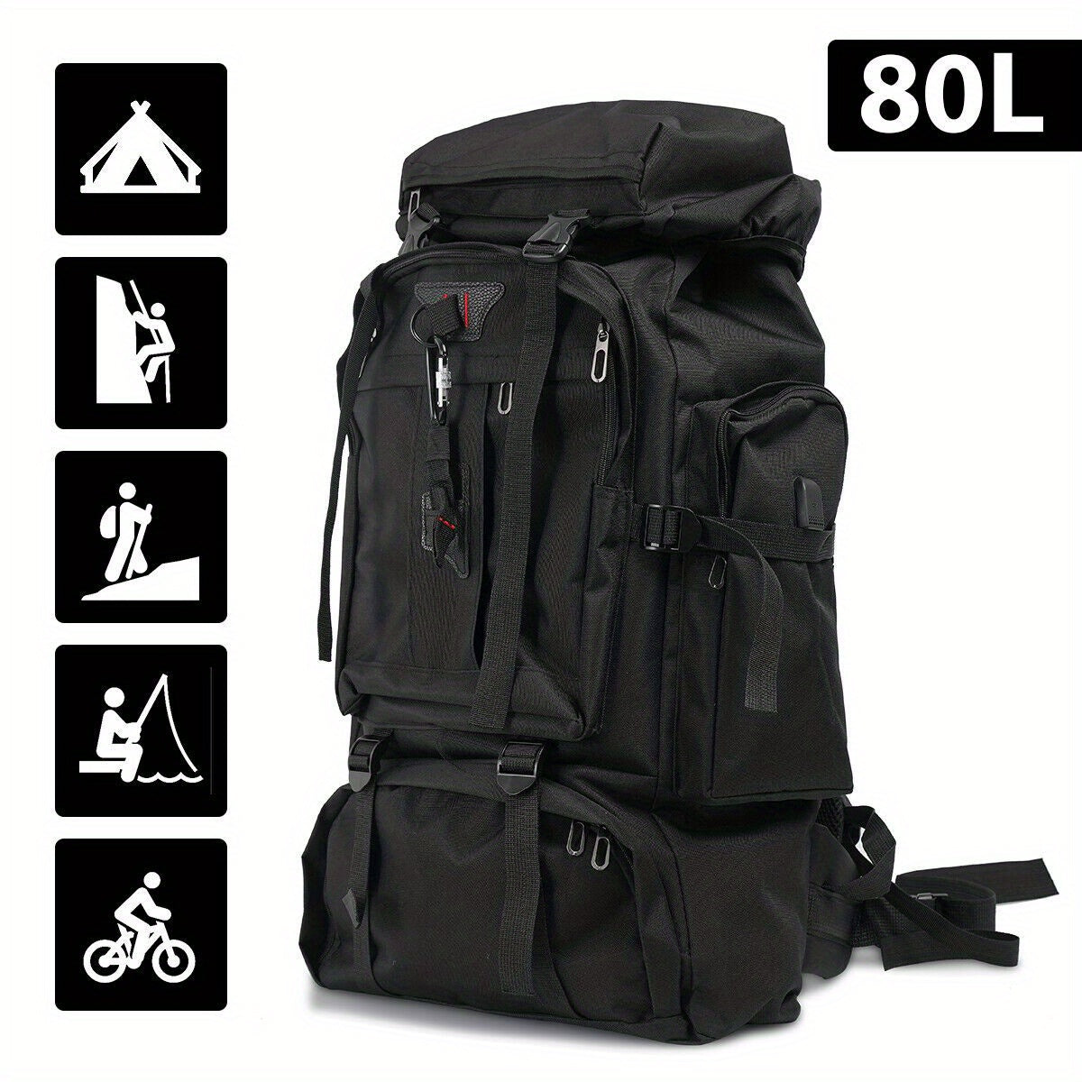 Explorer 80L Vandringsryggsäck – Robust och Mångsidig